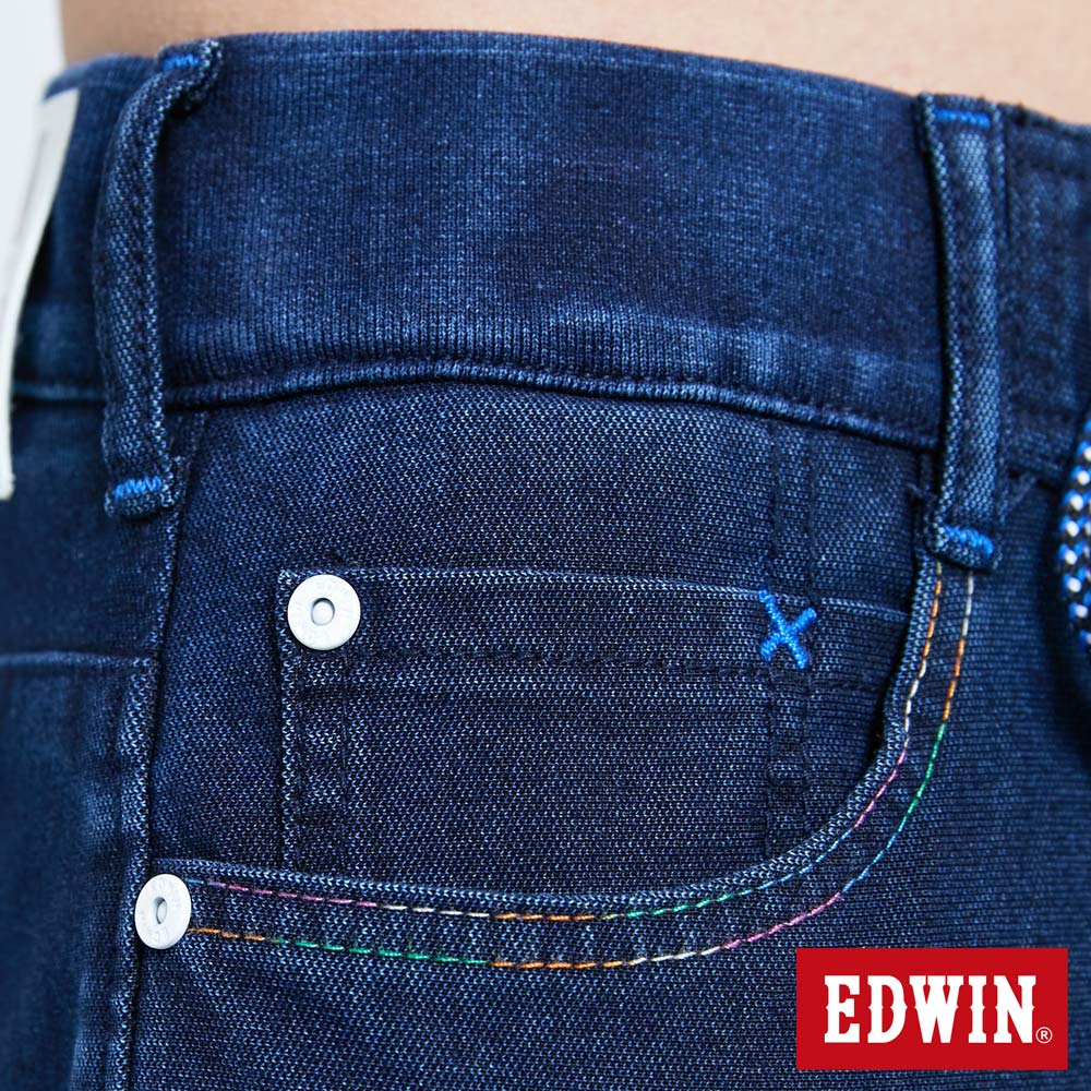 EDWIN JERSEYS 迦績 PK EJ6 冬奧款錐形牛仔褲-男款 酵洗藍 TAPERED 8