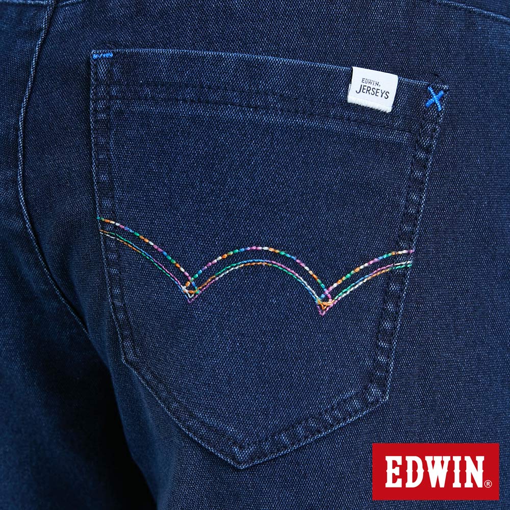 EDWIN JERSEYS 迦績 PK EJ6 冬奧款錐形牛仔褲-男款 酵洗藍 TAPERED 9