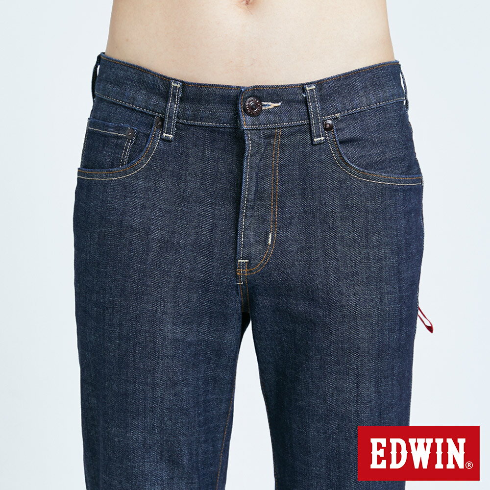 EDWIN 男款 EDGE 加大碼織帶滾邊中直筒牛仔褲 (原藍色) 6