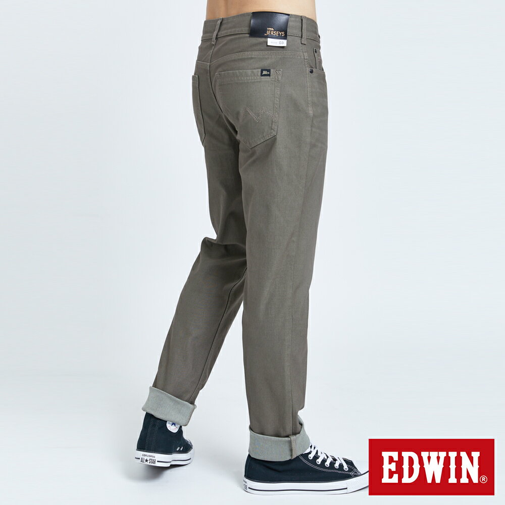 EDWIN JERSEYS 迦績 EJ3 加大碼 超彈中直筒牛仔褲-男款 中灰色 4