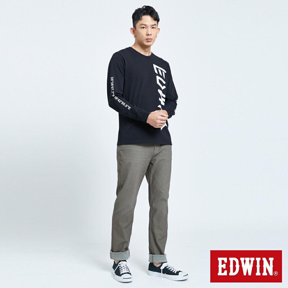 EDWIN JERSEYS 迦績 EJ3 加大碼 超彈中直筒牛仔褲-男款 中灰色 5