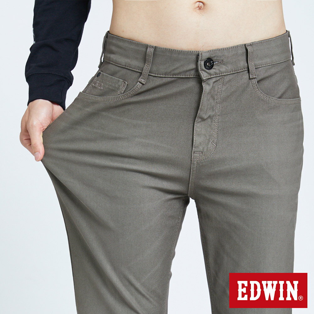 EDWIN JERSEYS 迦績 EJ3 加大碼 超彈中直筒牛仔褲-男款 中灰色 6