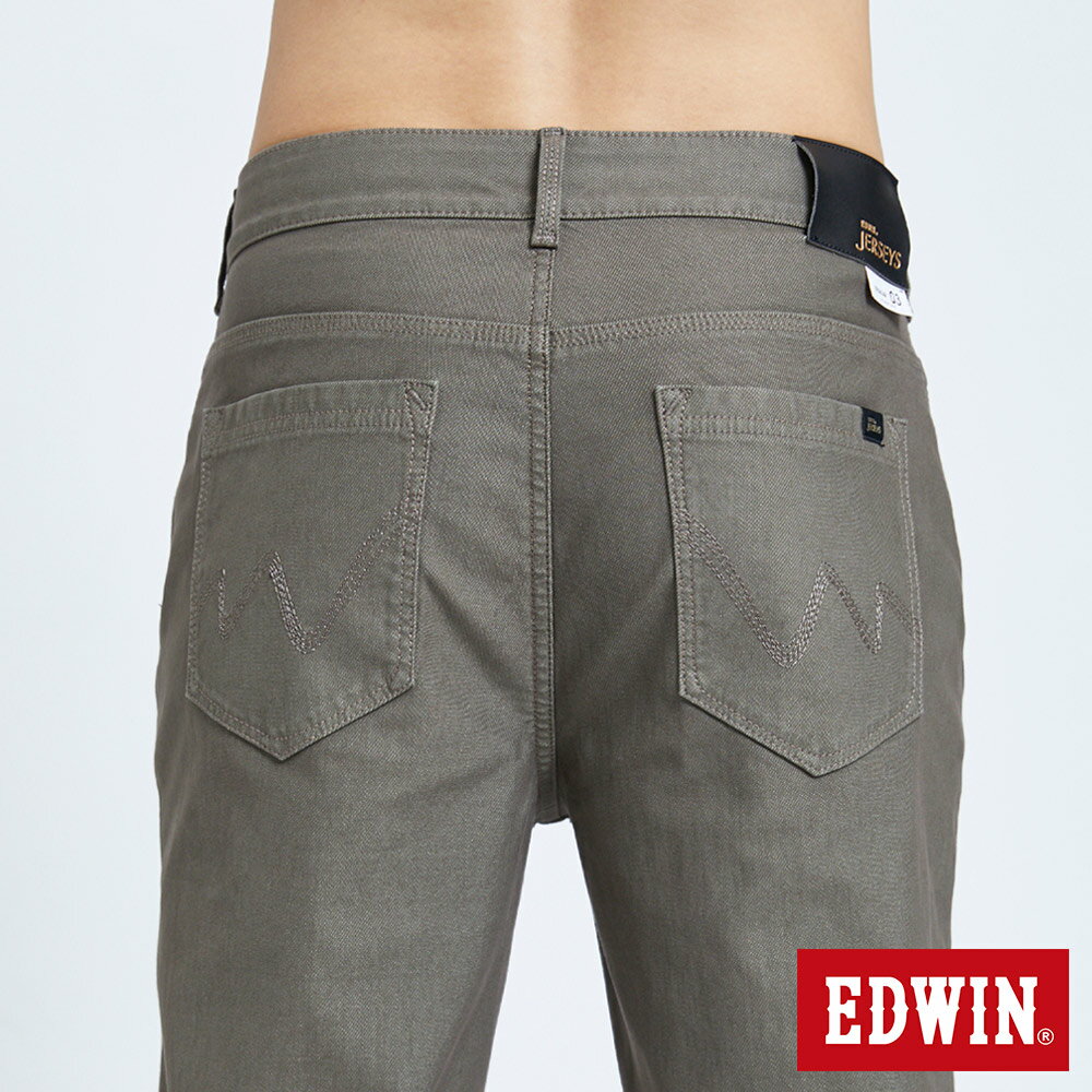 EDWIN JERSEYS 迦績 EJ3 加大碼 超彈中直筒牛仔褲-男款 中灰色 7