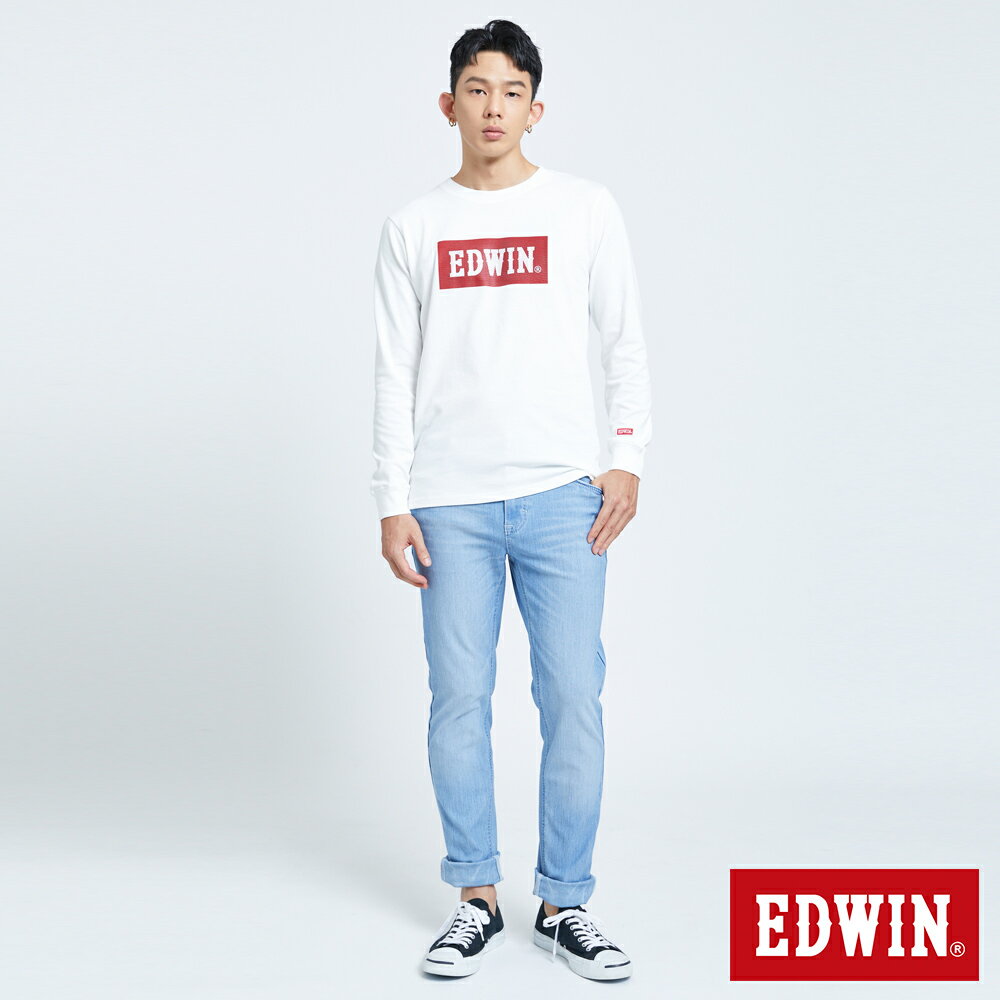 EDWIN JERSEY 迦績 EJ2超彈窄直褲-男款 拔淺藍 3