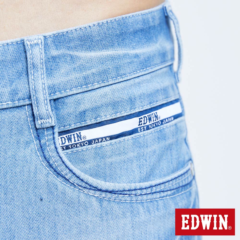 EDWIN JERSEY 迦績 EJ2超彈窄直褲-男款 拔淺藍 7