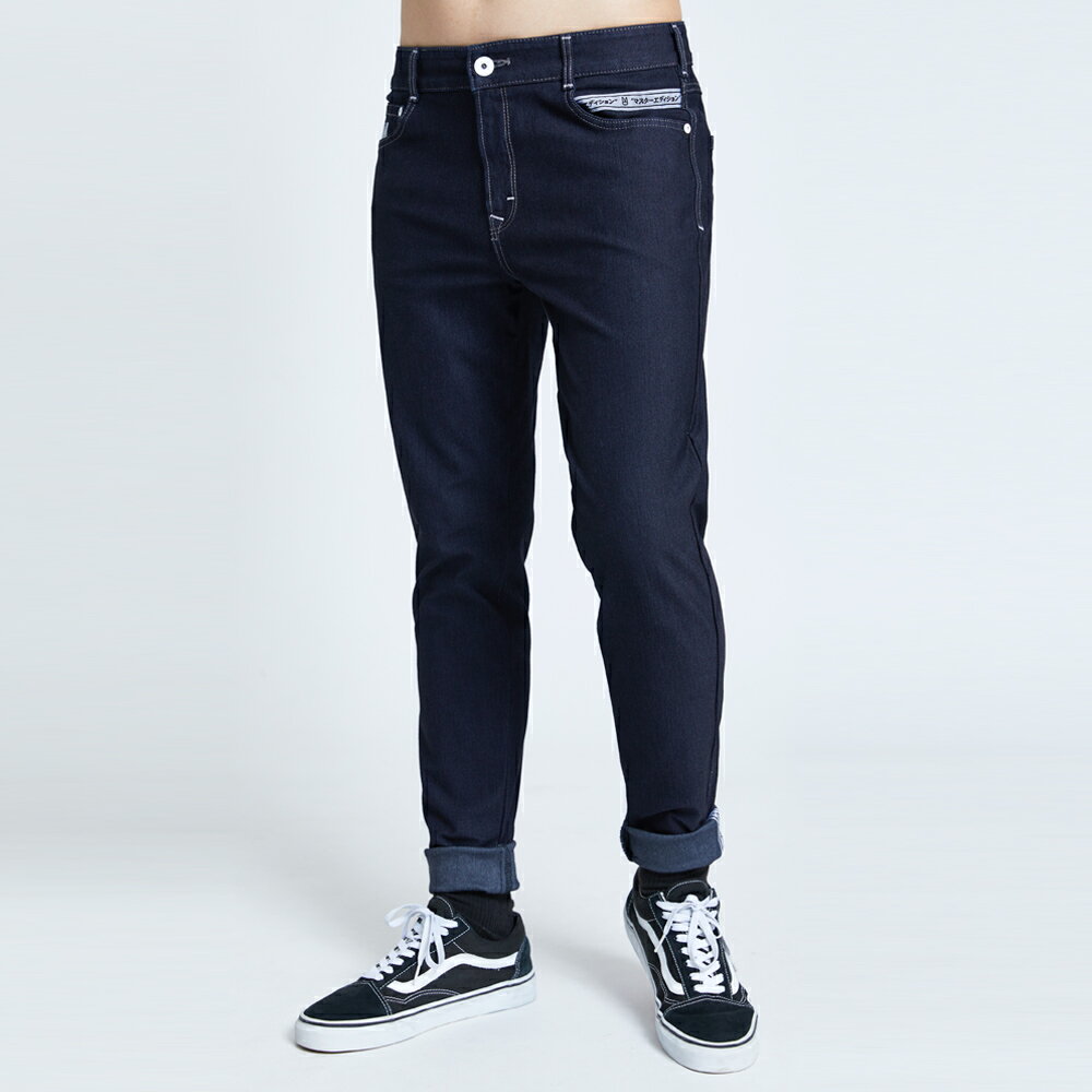 EDWIN JERSEYS 迦績 EJ6 天竹大師MED第四代牛仔長褲-男款 黑色 TAPERED 1