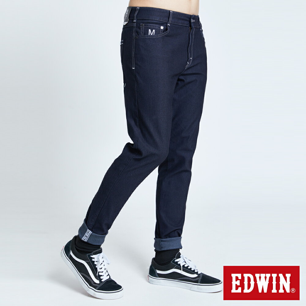 EDWIN JERSEYS 迦績 EJ6 天竹大師MED第四代牛仔長褲-男款 黑色 TAPERED 3