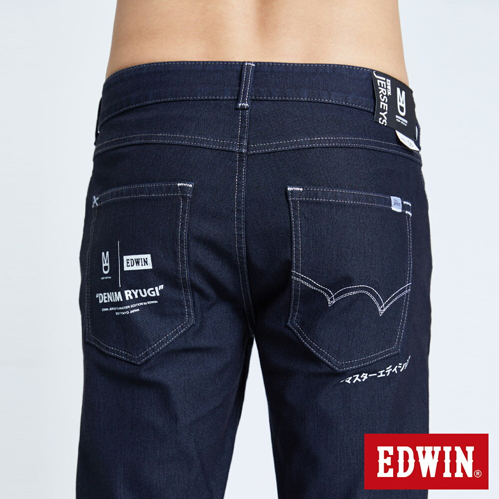 EDWIN JERSEYS 迦績 EJ6 天竹大師MED第四代牛仔長褲-男款 黑色 TAPERED 7