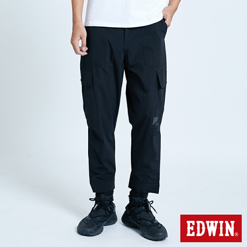 特降品↘EDWIN EFS 四方彈防水機能褲-男款 黑色 #丹寧服飾特惠