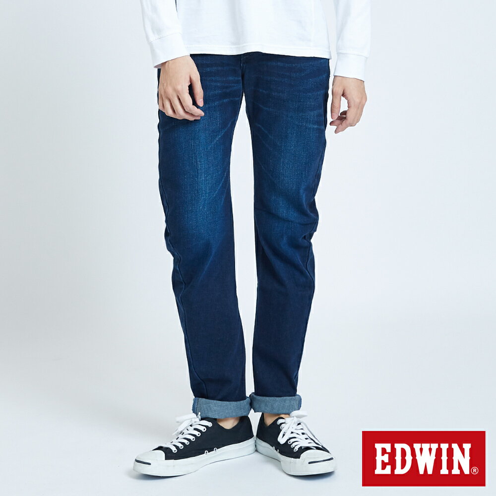 EDWIN E-FUNCTION雙彈3D直筒牛仔褲 -男款 中古藍 #丹寧服飾特惠