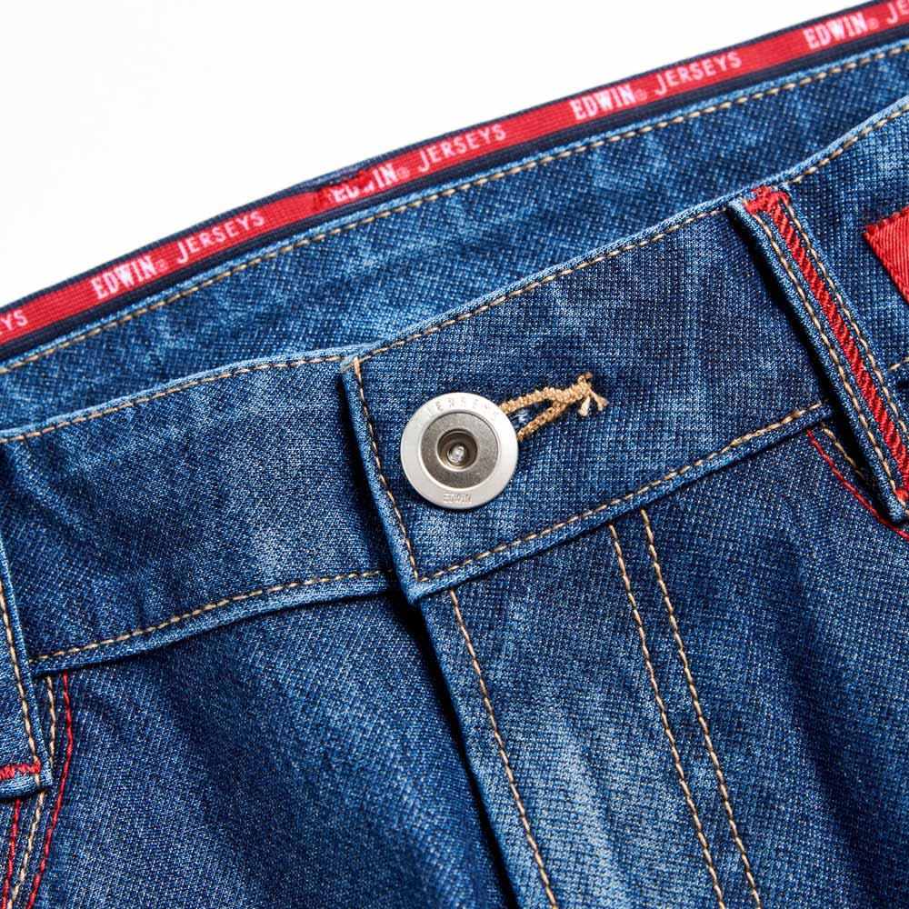 EDWIN 男款 東京紅360° 迦績彈力機能中直筒牛仔褲 (拔洗藍) 5