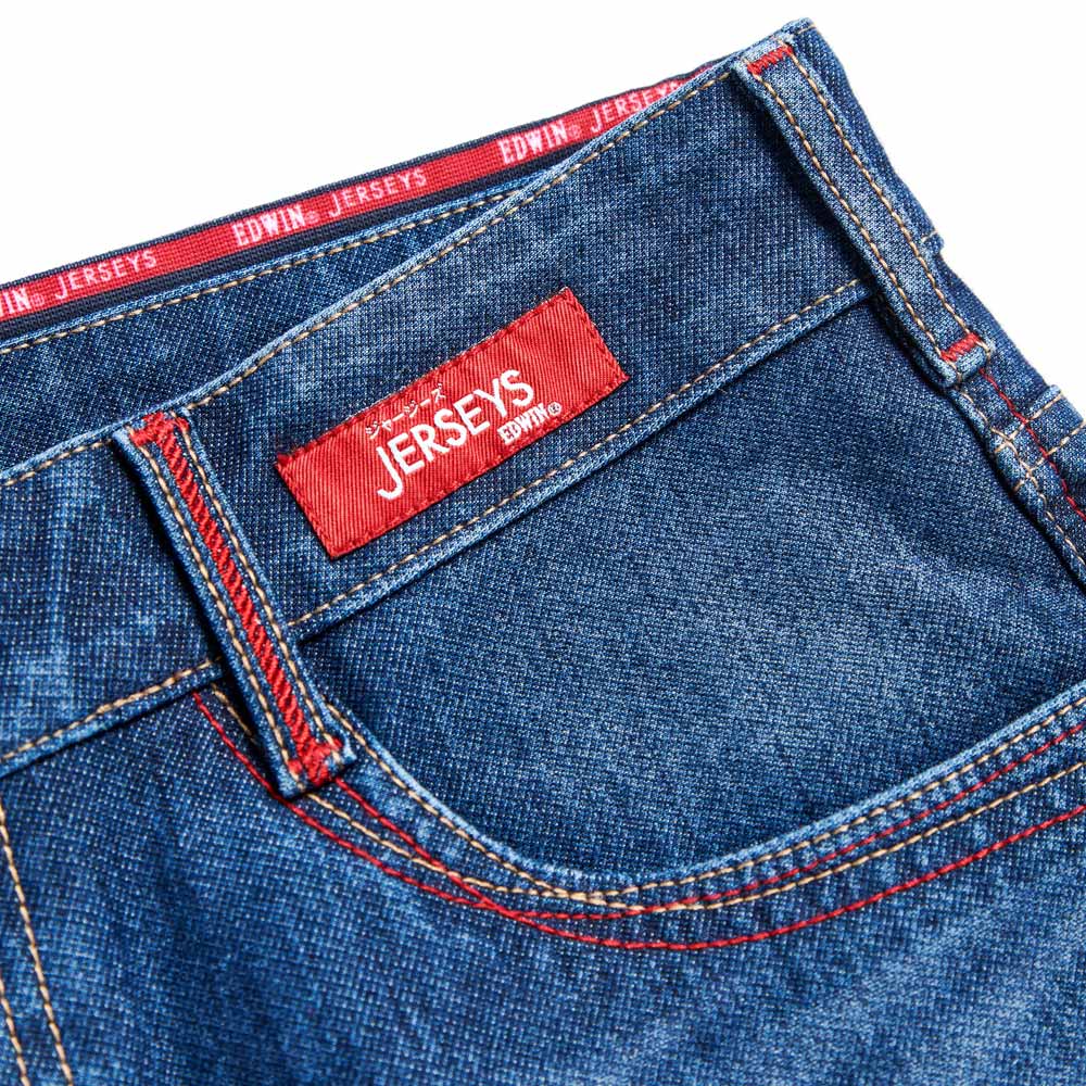 EDWIN 男款 東京紅360° 迦績彈力機能中直筒牛仔褲 (拔洗藍) 6