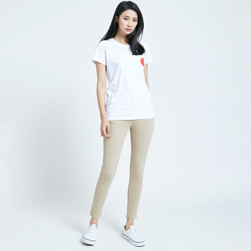 EDWIN 女款 JERSEYS迦績  EJ2棉涼感窄直褲(淺卡其) #滿額折抵 2