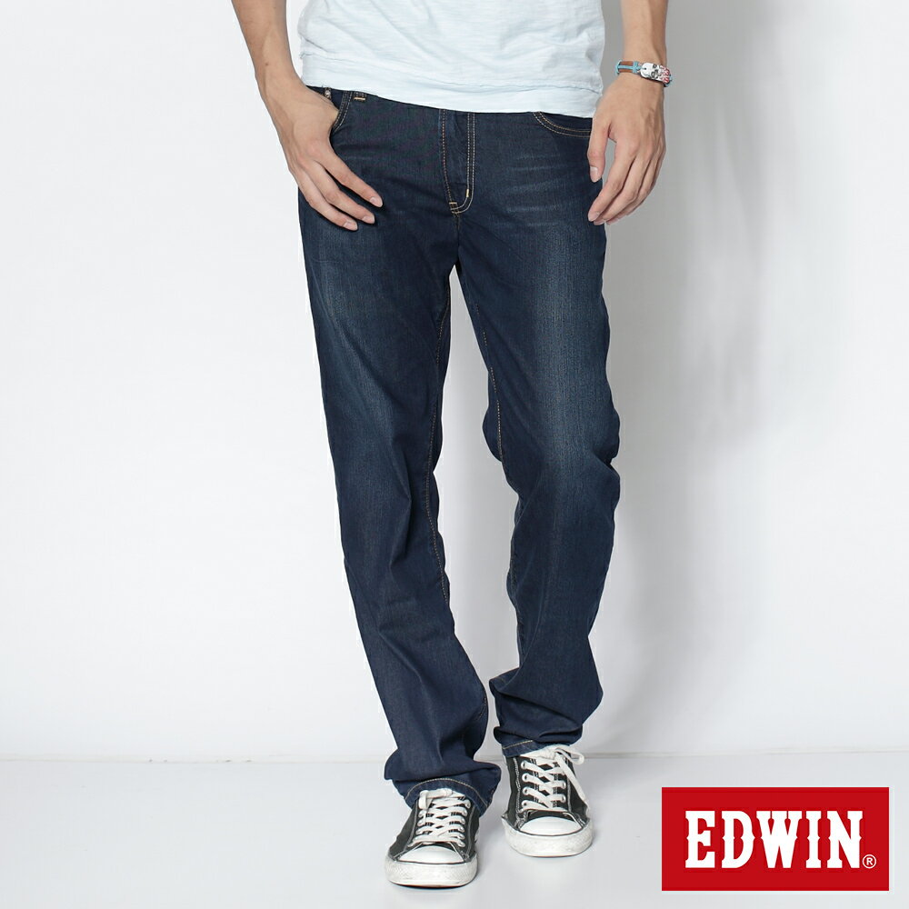 EDWIN COOL RELAX 中直筒牛仔褲-男款 中古藍 STRAIGHT