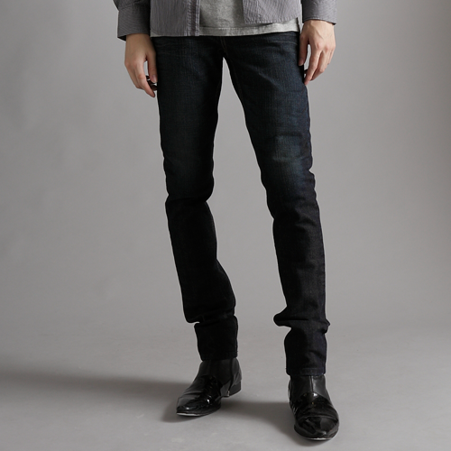 【丹寧買一送一↘】EDWIN EDGE LINE 雙口袋窄管牛仔褲 - 男款 原藍磨