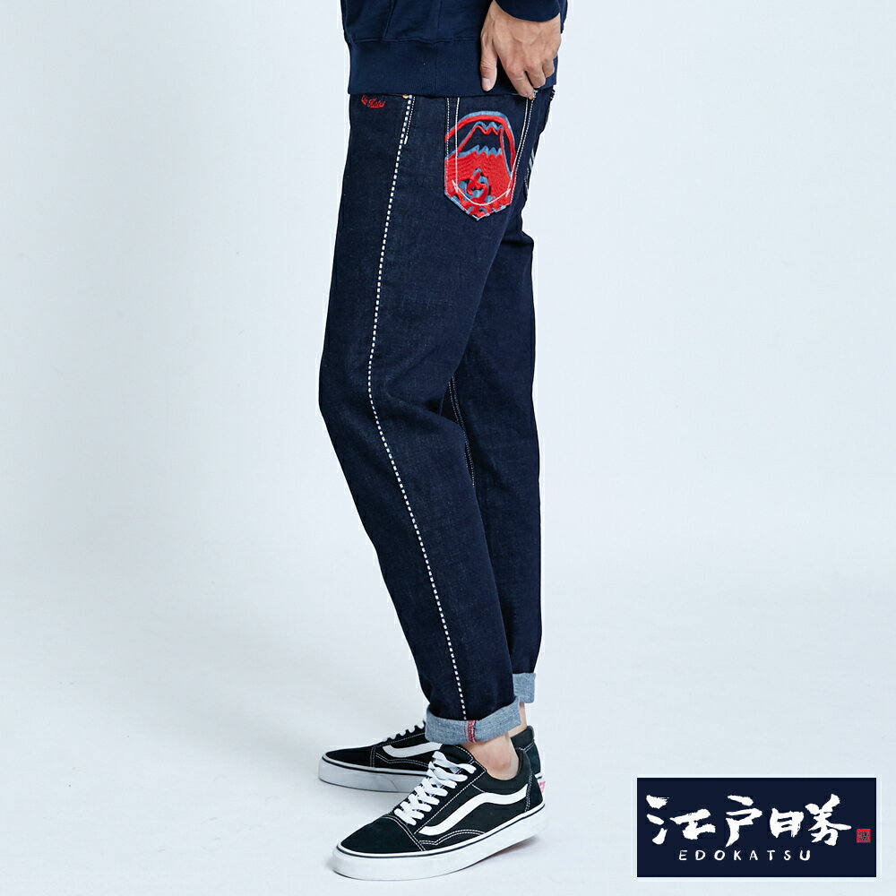 EDOKATSU江戶勝 海浪尊榮AB牛仔褲-男款 原藍色 TAPERED 3
