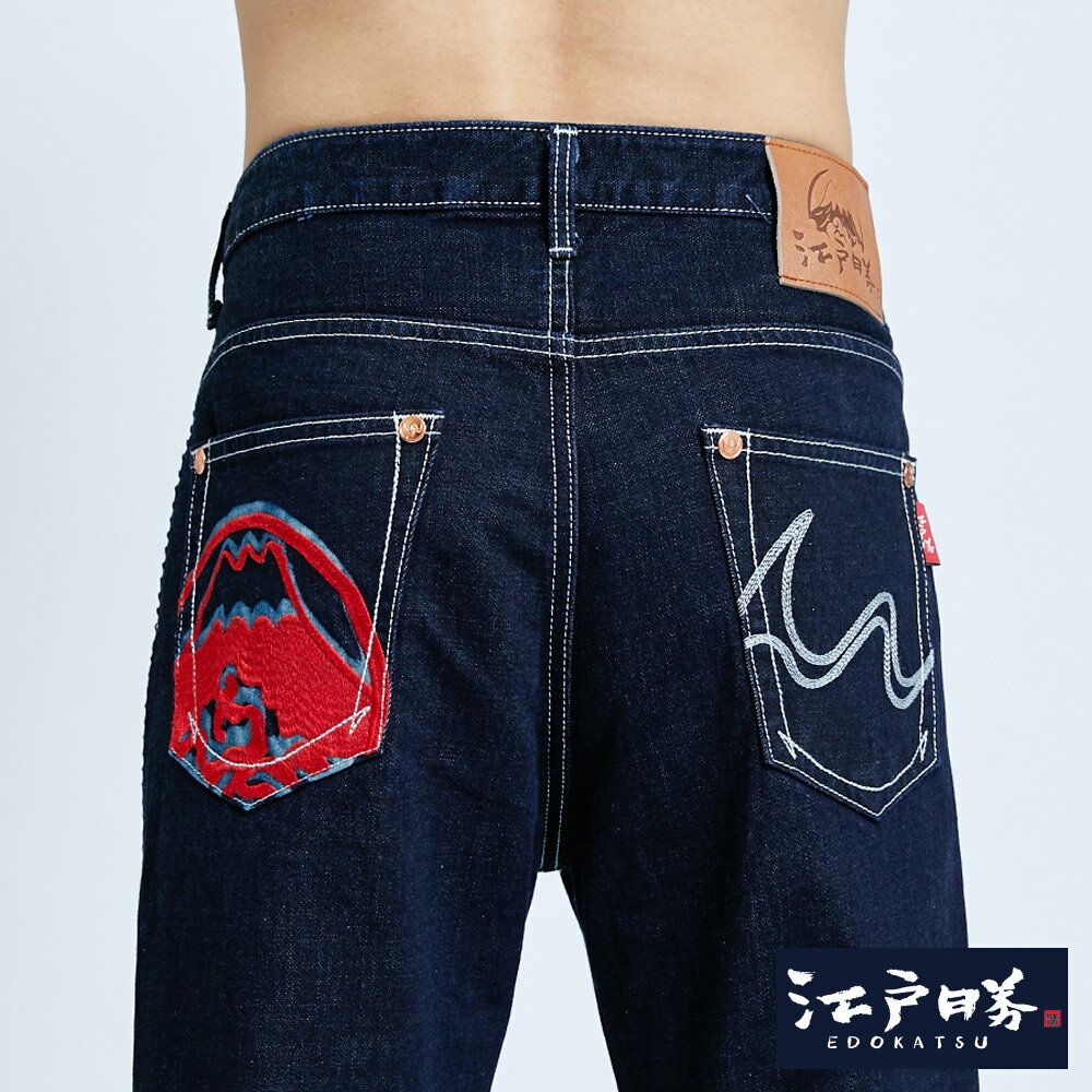 EDOKATSU江戶勝 海浪尊榮AB牛仔褲-男款 原藍色 TAPERED 7