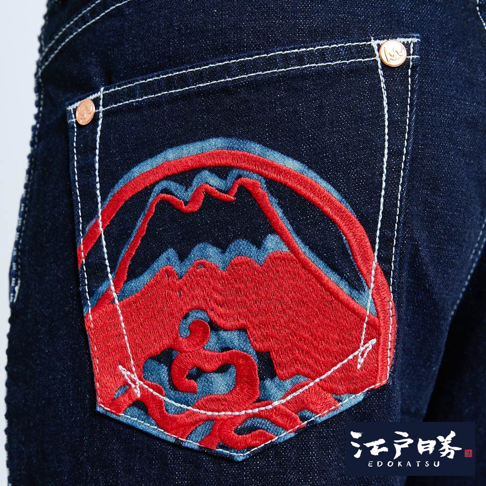 EDOKATSU江戶勝 海浪尊榮AB牛仔褲-男款 原藍色 TAPERED 9