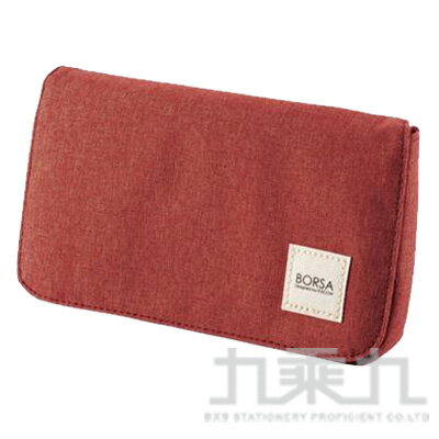 ELECOM 收納POUCH休閒風(M) ELBMAGP05 紅黑【九乘九購物網】