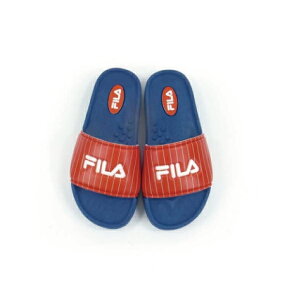 FILA 兒童輕量運動拖鞋S413U-321藍紅(19~24cm)