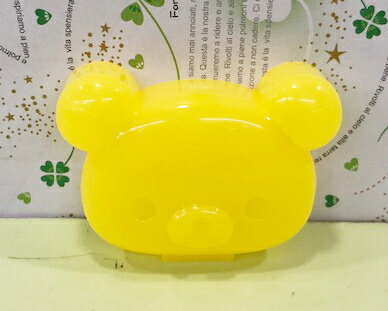 【震撼精品百貨】Rilakkuma San-X 拉拉熊懶懶熊 造型收納盒-黃色#59615 震撼日式精品百貨