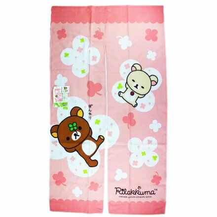 【震撼精品百貨】Rilakkuma San-X 拉拉熊懶懶熊 門簾(145*85cm)-粉#20807 震撼日式精品百貨