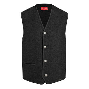 奧地利精品 GIESSWEIN 服飾-高級壓縮羊毛-經典款背心 (男裝/灰色)