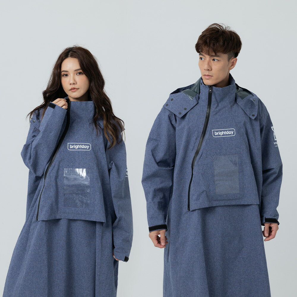 【奧德蒙直營】ACE半斜開雙拉鍊防水透氣連身式雨衣-outperform 0