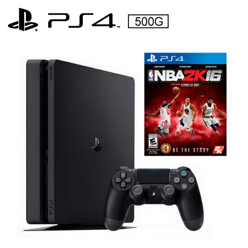 <br/><br/>  SONY PS4 500G 薄型主機 黑+NBA 2K16 中文版【三井3C】<br/><br/>