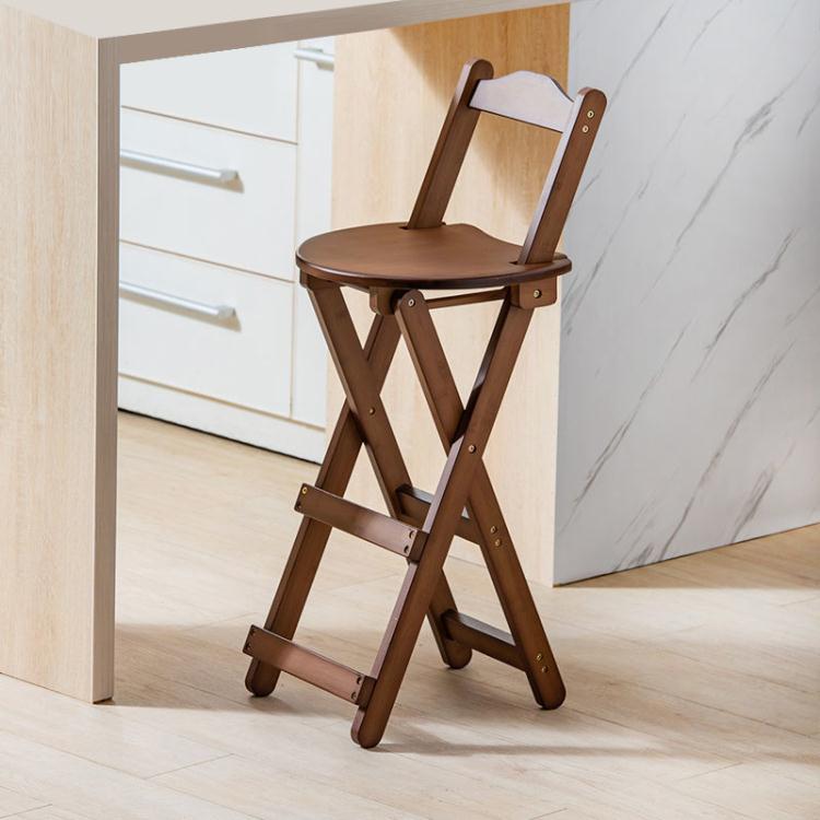 吧台椅 折疊凳子高凳高腳凳折疊靠背椅家用省空間便攜式折疊板凳高馬扎凳