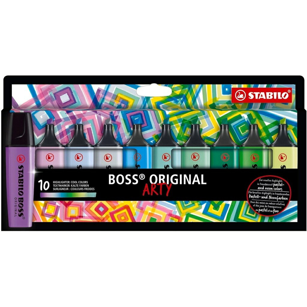 STABILO BOSS螢光筆冷色/暖色系 10色