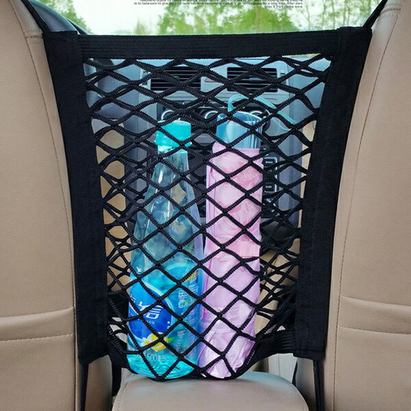 PS Mall【J702】收納網袋 車用網兜 椅背掛袋 汽車用品 汽車座椅儲物網