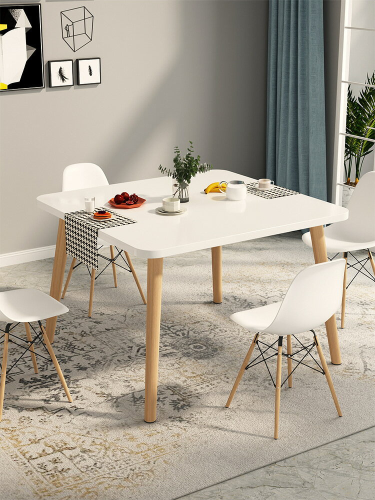 餐桌家用小戶型飯桌現代簡約方桌子正方形北歐吃飯桌子餐桌椅組合