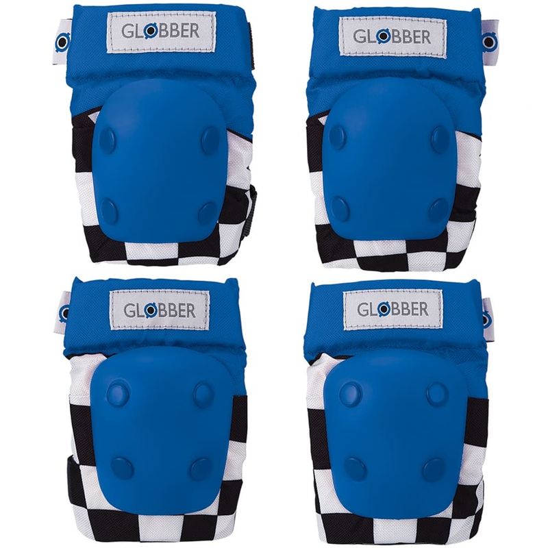 Globber 哥輪步 EVO 兒童護具組(護肘+護膝)-賽車藍★衛立兒生活館★