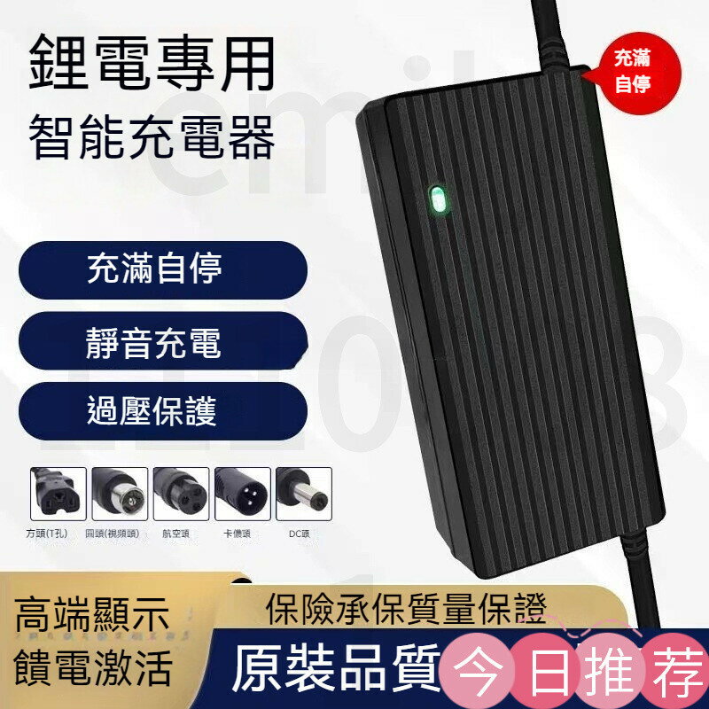 鋰電池電動車充電器 48V36V60V24V2A72V10A滑闆車 鋰離子 哈雷 平衡車 鋰電池充電
