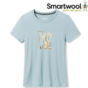 Smartwool The Worst Crew 聯名款 女款 美麗諾羊毛塗鴉T恤 SW016894 L42 鉛灰