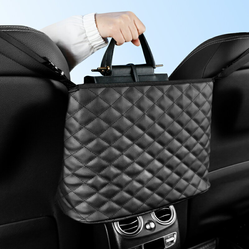 車載收納袋掛袋汽車座椅間儲物網兜椅背中間置物袋車內放包包用品