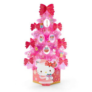 【震撼精品百貨】Hello Kitty_凱蒂貓-日本SANRIO三麗鷗 KITTY造型透明立體聖誕卡-聖誕樹*08968