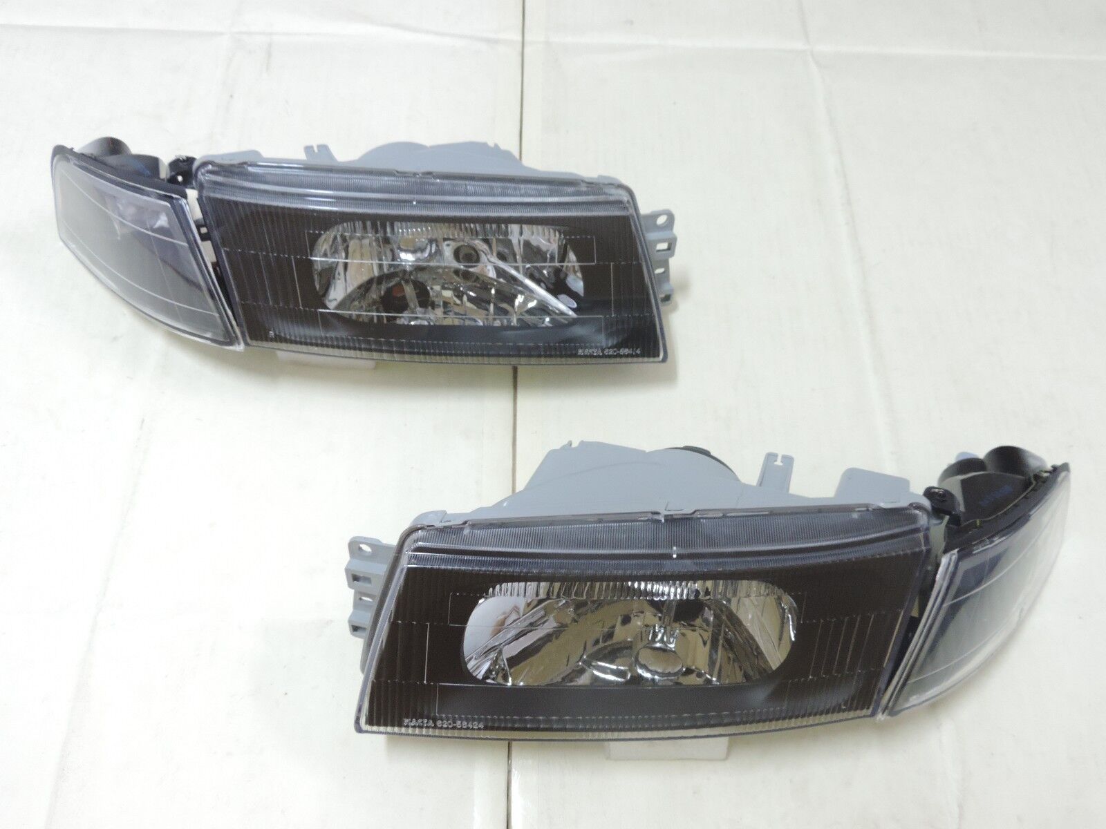 大禾自動車 副廠 黑框大燈+黑角燈 適用 MITSUBISHI 三菱 EVO LANCER VIRAGE 99-00