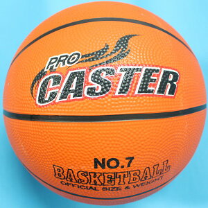 CASTER 籃球 7號籃球 橘色籃球 /一袋10個入(定220) 一般標準籃球 -群