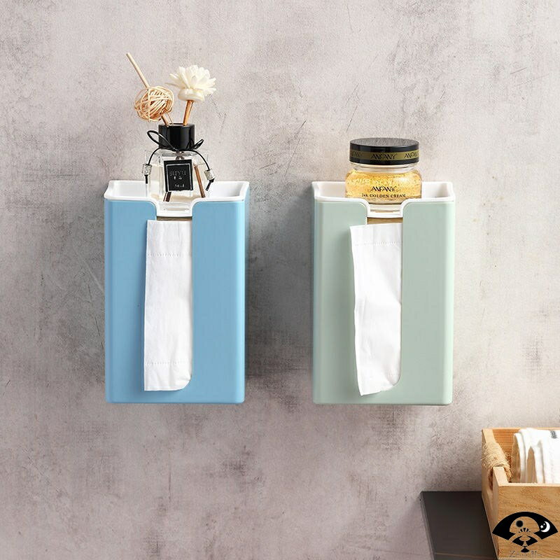 衛生間創意防水紙巾架紙巾盒廁所衛生紙置物架壁掛式抽紙盒免打孔