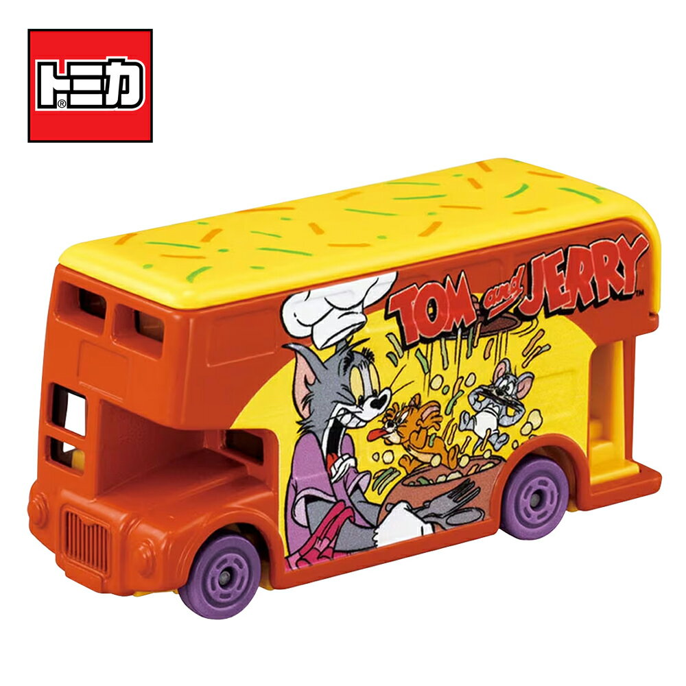 【日本正版】Dream TOMICA SP 湯姆貓與傑利鼠 貨車 橘色款 玩具車 Tom and Jerry 多美小汽車 - 959151