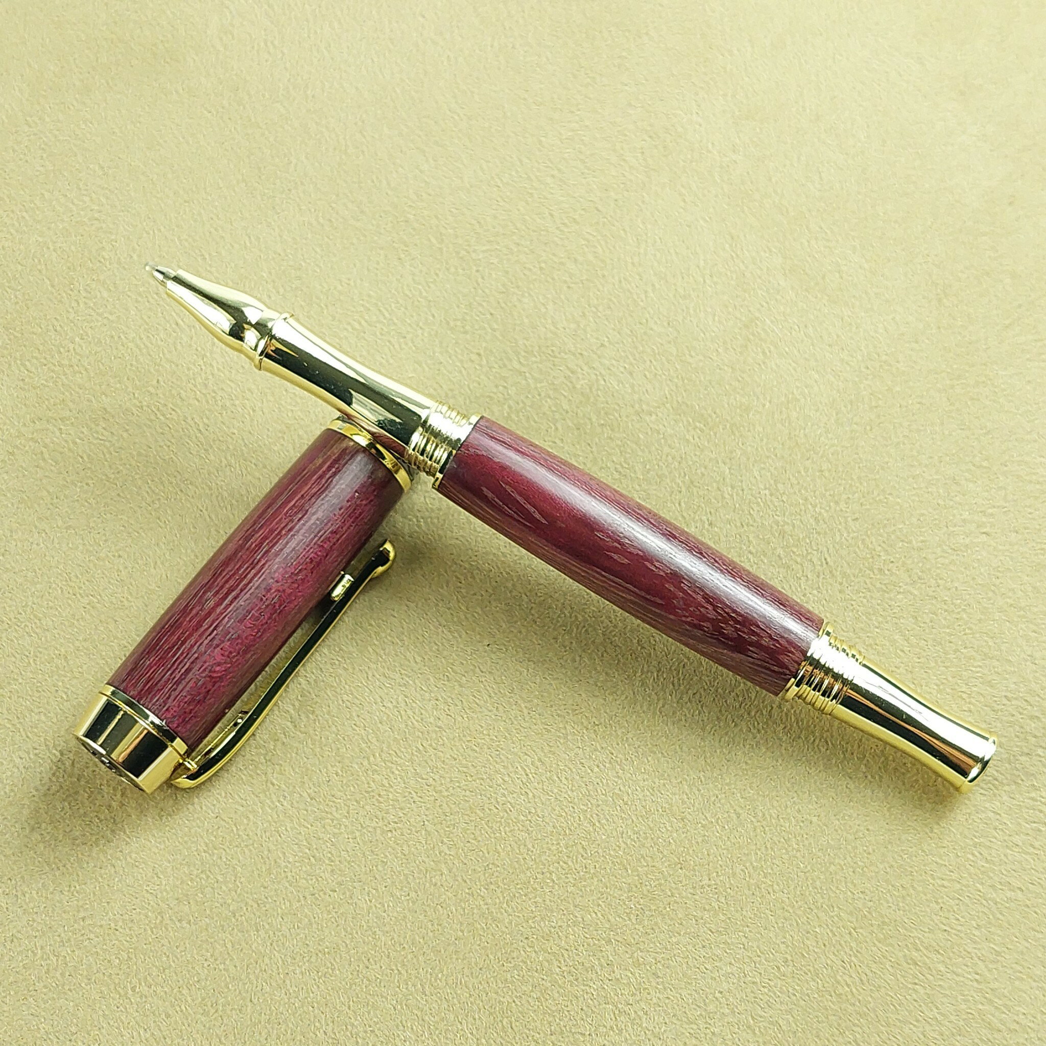 紫心木鋼珠筆 #KOBE手工筆 #手工筆 #手工鋼珠筆