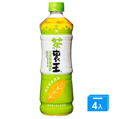 統一茶裹王日式無糖綠茶600ML*4【愛買】