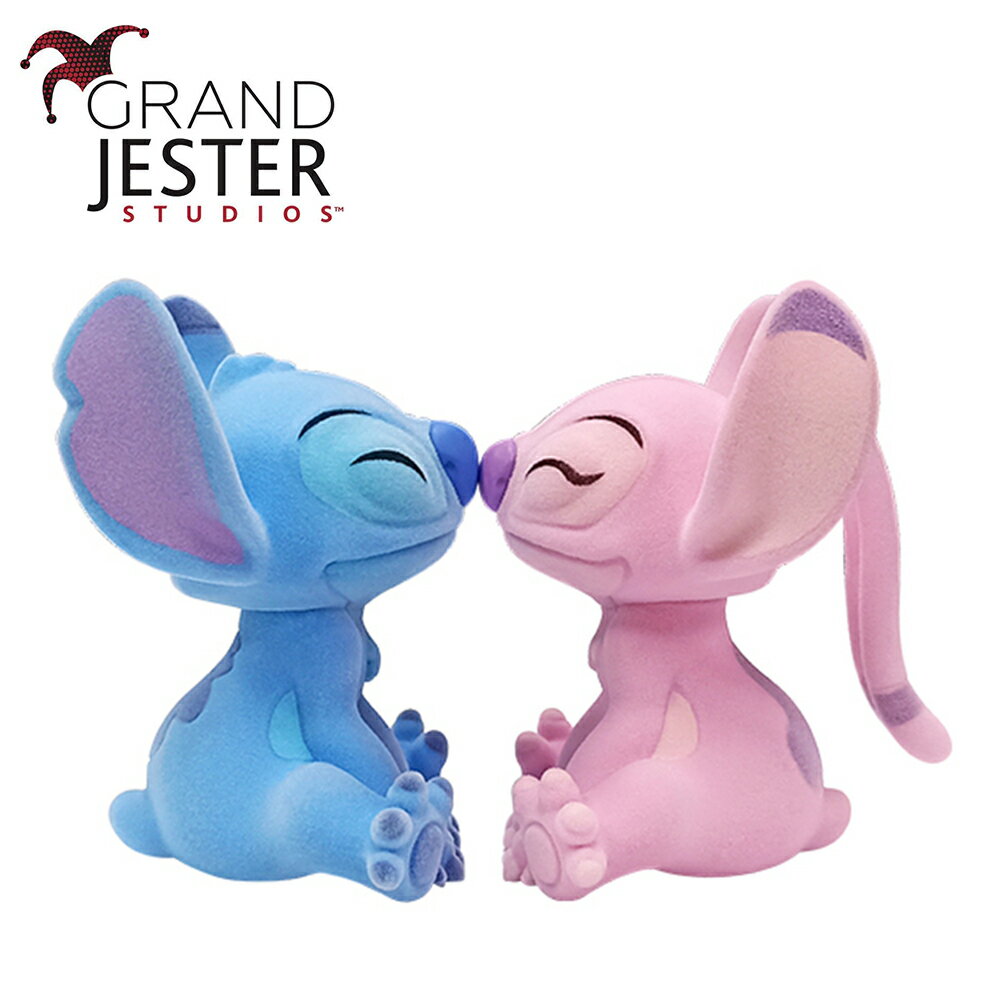 【正版授權】Enesco 毛茸茸 史迪奇和安琪 塑像 公仔 精品雕塑 星際寶貝 Stitch 迪士尼 Disney - 376872