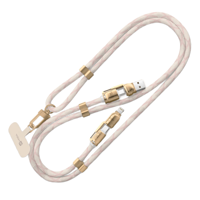 HODA 四合一 240w 手機 掛繩 充電線 揹繩 傳輸線 Lightning type c iPhone 16 15 0