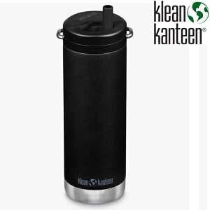 Klean Kanteen TKWide 寬口不鏽鋼保冰瓶 16oz/473ml (旋轉吸管蓋) K16TKWPT BK黑