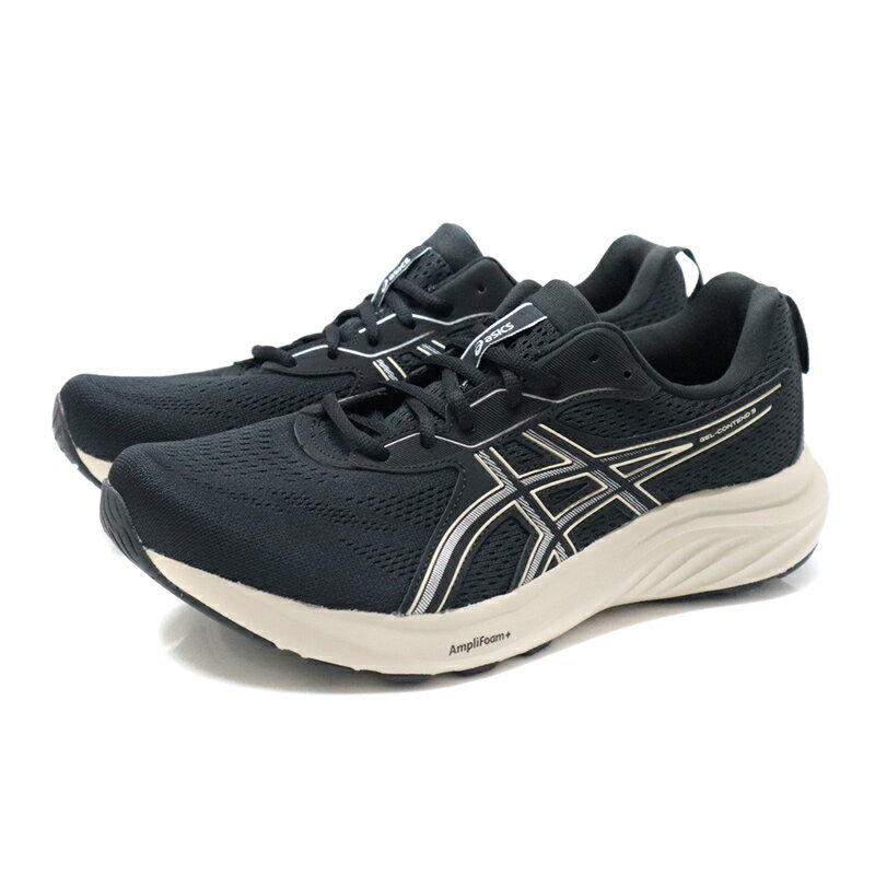 亞瑟士ASICS GEL-CONTEND 9 運動鞋 黑色 男 超寬楦-4E 1011C001-001 no740