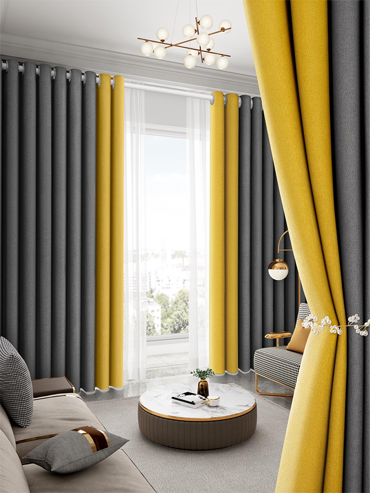 窗簾臥室2021年新款全遮光客廳遮光陽防曬隔熱高檔成品流行輕奢布
