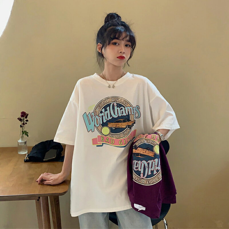 白色t恤女裝純棉春夏季新款寬松爆款網紅短袖上衣服ins潮